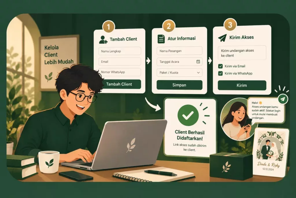 Cara Mendaftarkan Client